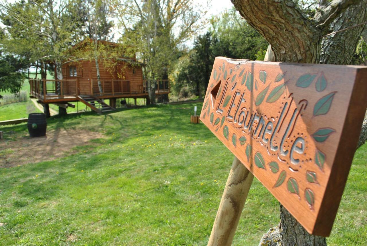 L'Etournelle - Cabane Perchee Chaussan Exterior foto